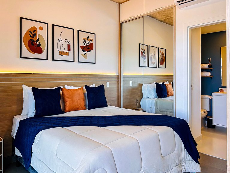 Icon Moema – Cama Queen e Vaga | 450m do Metrô