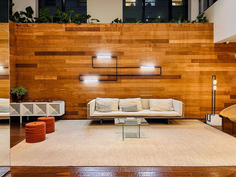 Icon Moema – Cama Queen e Vaga | 450m do Metrô