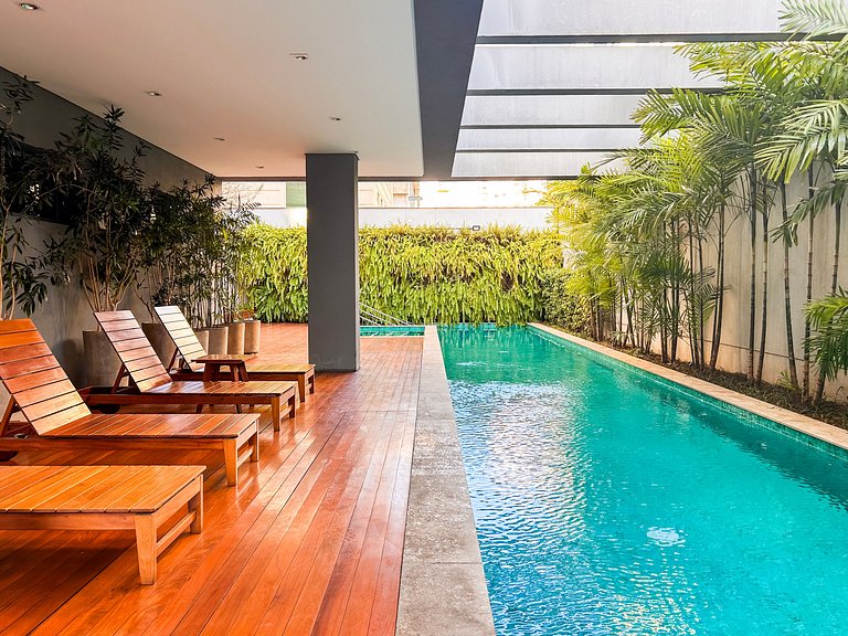 Icon Moema – Cama Queen e Vaga | 450m do Metrô