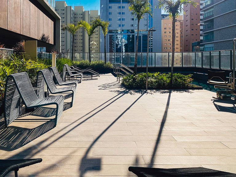 Diamond Apto Novo C/Wifi, A/C Pisicina e Coworking