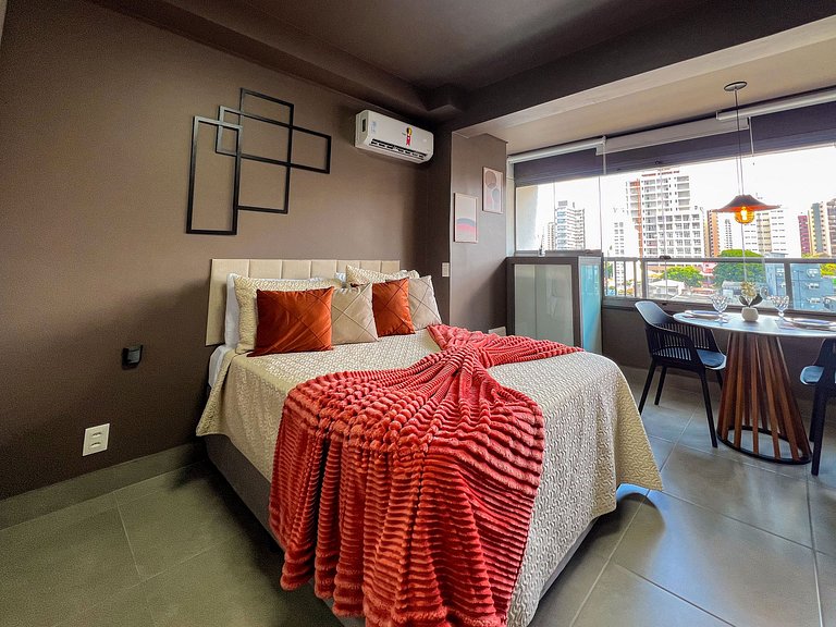 Diamond Apto Novo C/Wifi, A/C Pisicina e Coworking