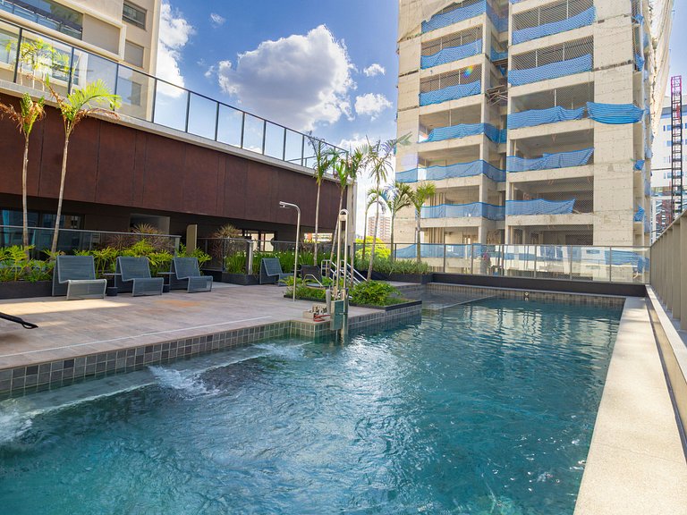 Diamond Apto Novo C/Wifi, A/C Pisicina e Coworking