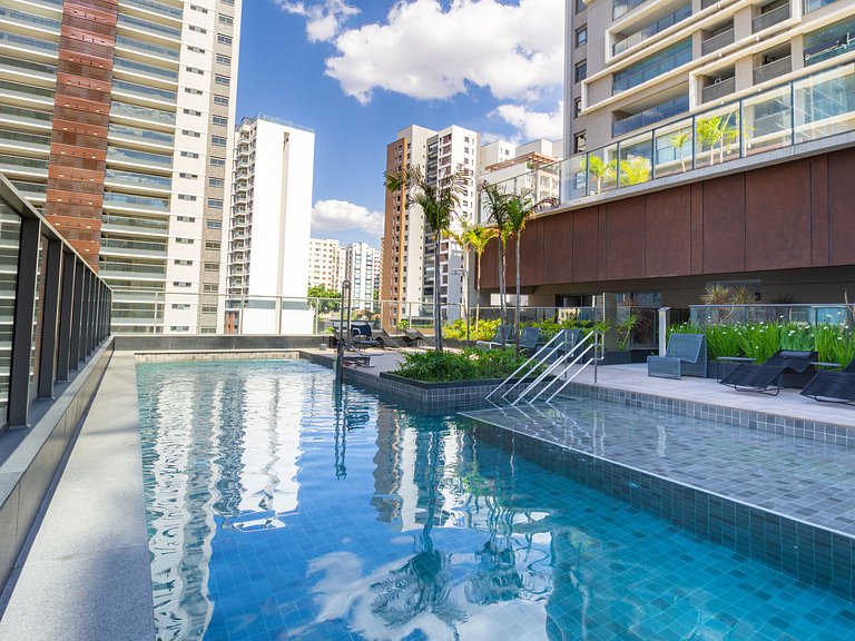 Diamond Apto Novo C/Wifi, A/C Pisicina e Coworking