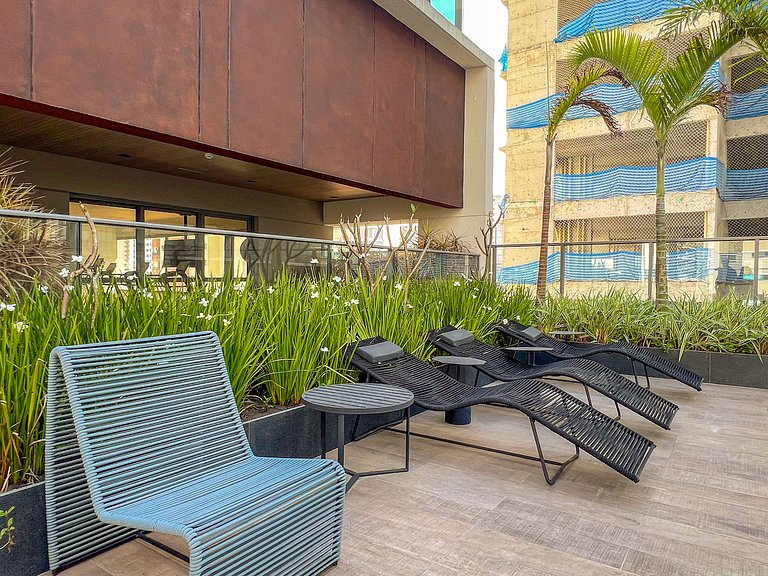 Diamond Apto Novo C/Wifi, A/C Pisicina e Coworking