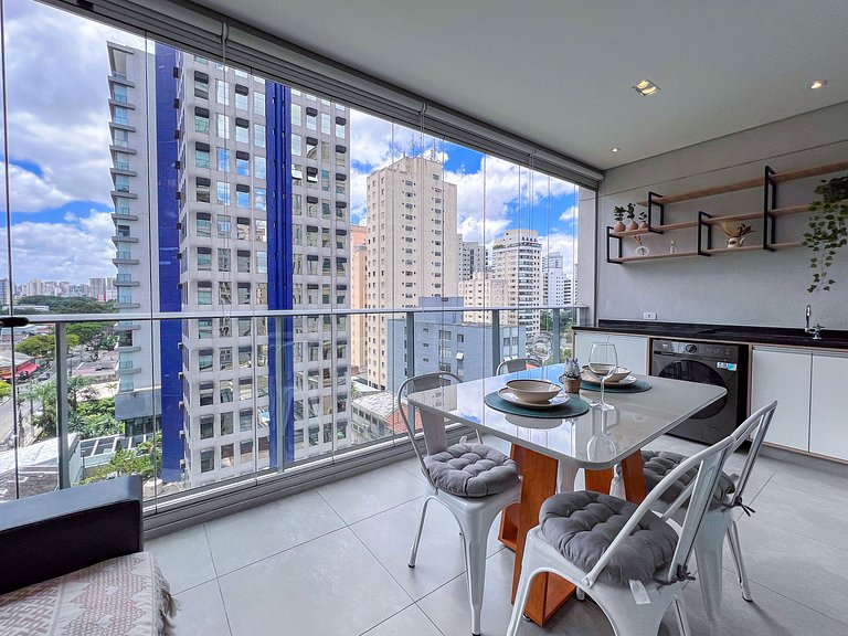 Moema Charm - | Vaga e Lazer | 450m Metrô Wifi