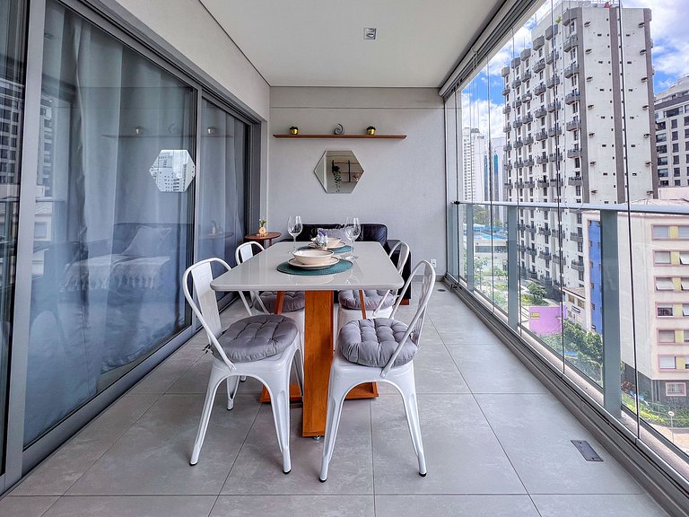 Moema Charm - | Vaga e Lazer | 450m Metrô Wifi