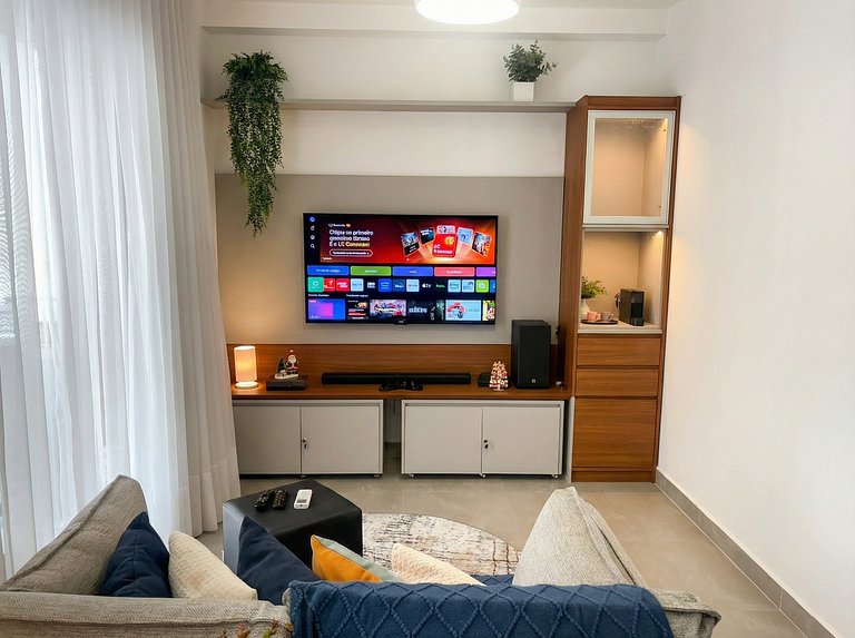 Sun & Sea - Quadra Mar C/ Vaga | Piscina e Wifi