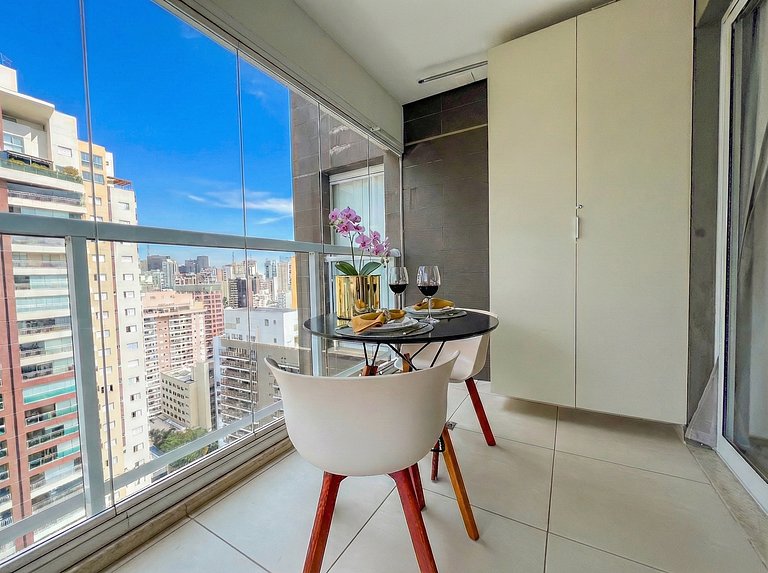 Unique 22º Estúdio c/ Vista + Vaga Wifi R. Augusta