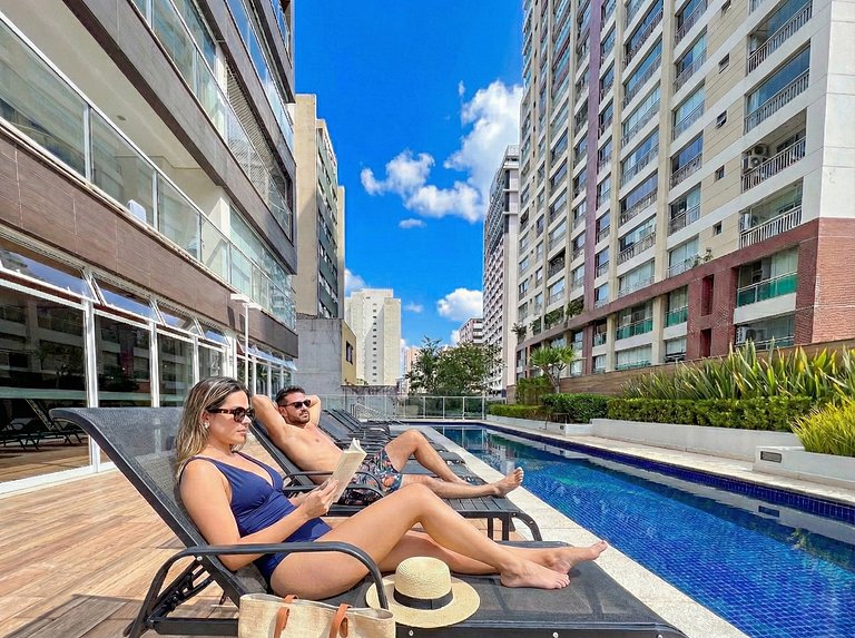 SkyLoft-Estúdio Novo C/ Vaga| Wifi | Prox Paulista