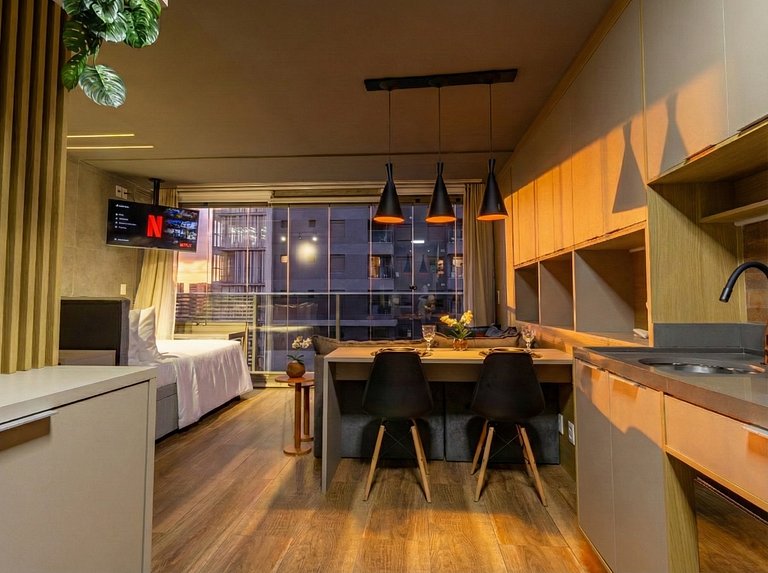 Single Pinheiros · Studio C/ Vaga | Piscina| Wi-Fi