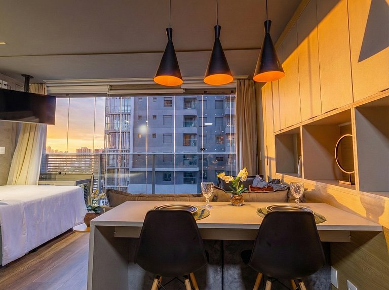 Single Pinheiros · Studio C/ Vaga | Piscina| Wi-Fi