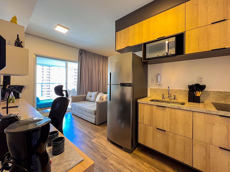 SkyLoft-Estúdio Novo C/ Vaga| Wifi | Prox Paulista