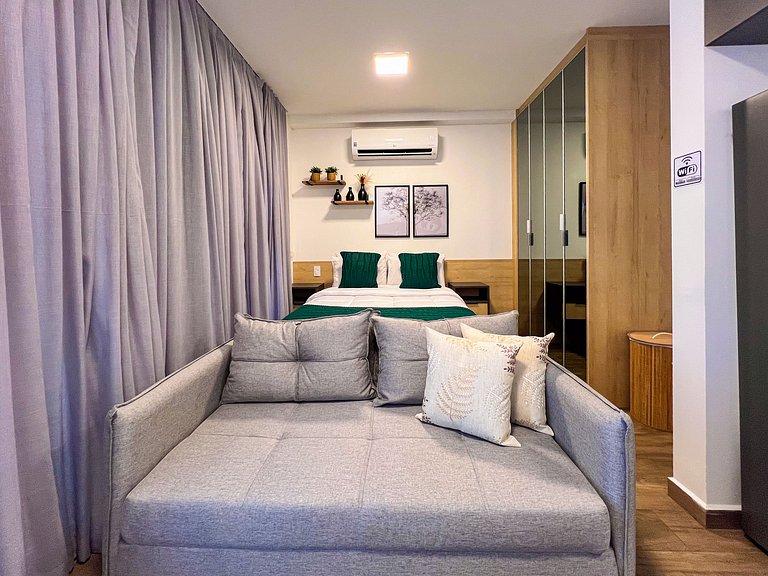 SkyLoft-Estúdio Novo C/ Vaga| Wifi | Prox Paulista