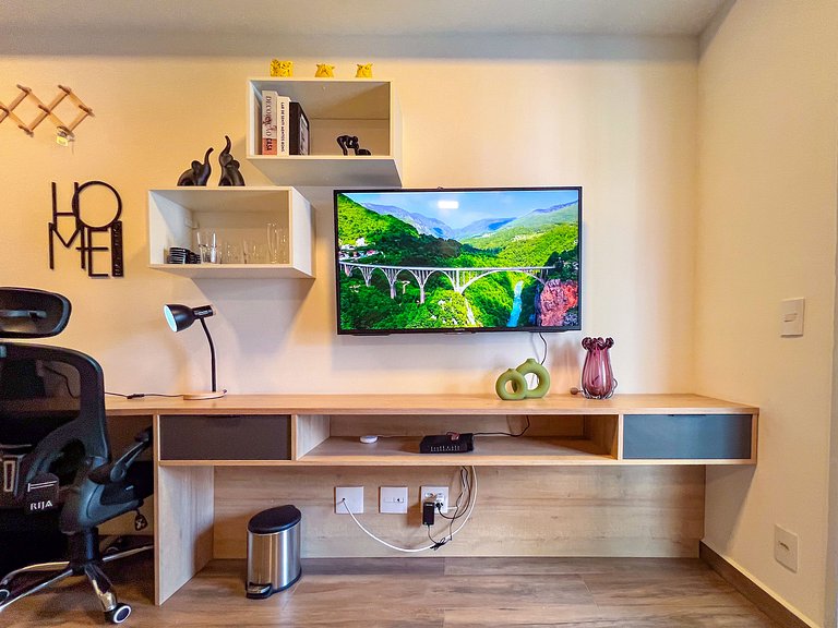 SkyLoft-Estúdio Novo C/ Vaga| Wifi | Prox Paulista