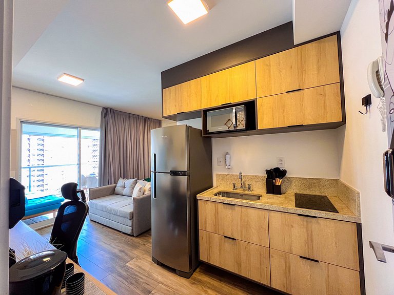 SkyLoft-Estúdio Novo C/ Vaga| Wifi | Prox Paulista