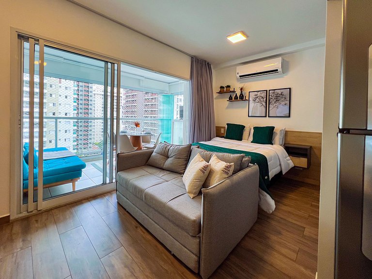 SkyLoft-Estúdio Novo C/ Vaga| Wifi | Prox Paulista