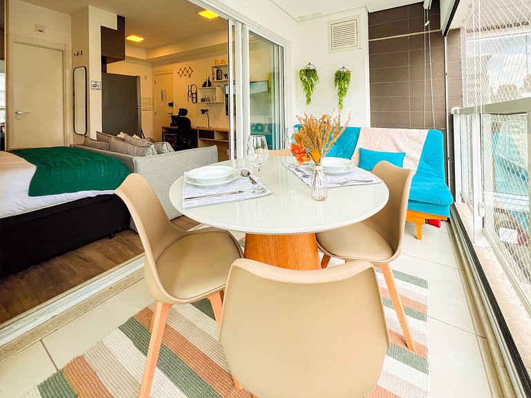 SkyLoft-Estúdio Novo C/ Vaga| Wifi | Prox Paulista