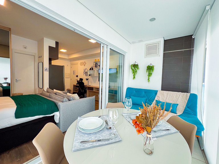 SkyLoft-Estúdio Novo C/ Vaga| Wifi | Prox Paulista