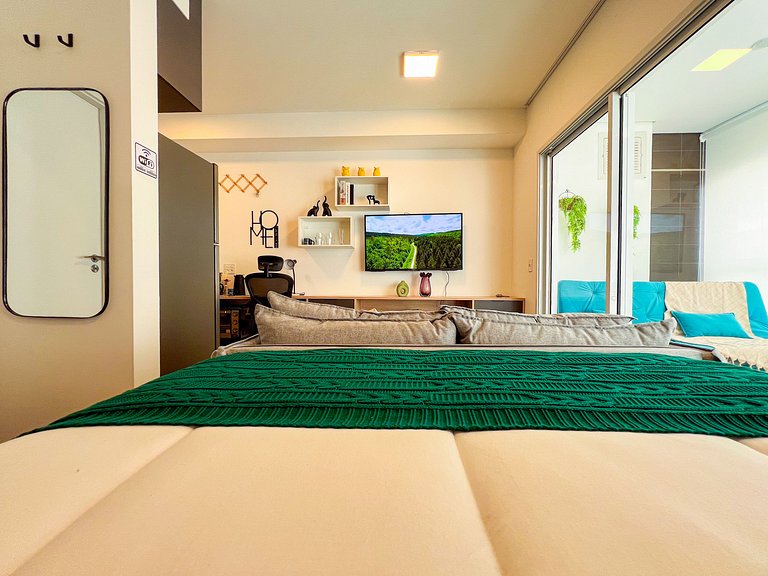 SkyLoft-Estúdio Novo C/ Vaga| Wifi | Prox Paulista