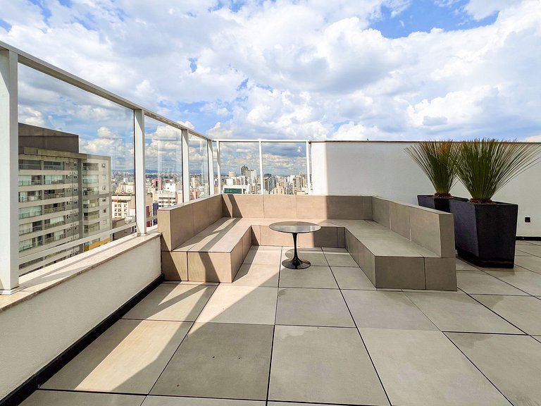 SkyLoft-Estúdio Novo C/ Vaga| Wifi | Prox Paulista