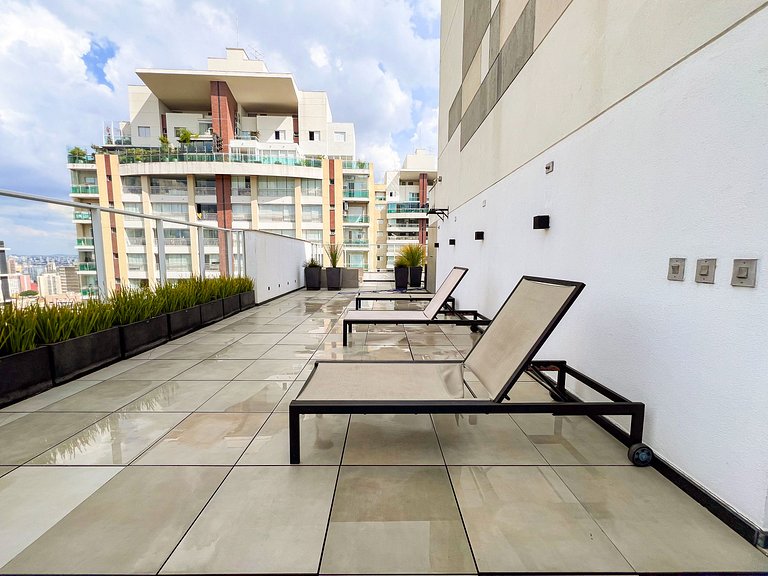 SkyLoft-Estúdio Novo C/ Vaga| Wifi | Prox Paulista