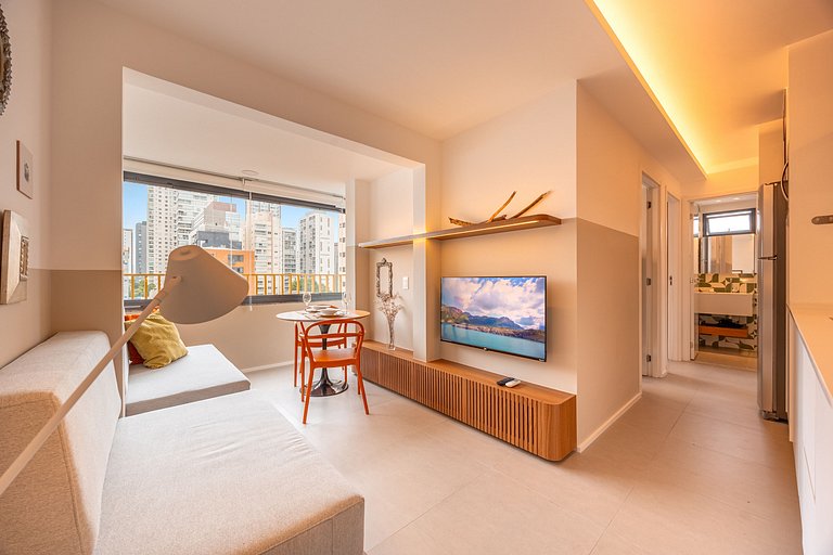 Refuge Vila Olímpia - apto 2 quartos/piscina/Wi-Fi