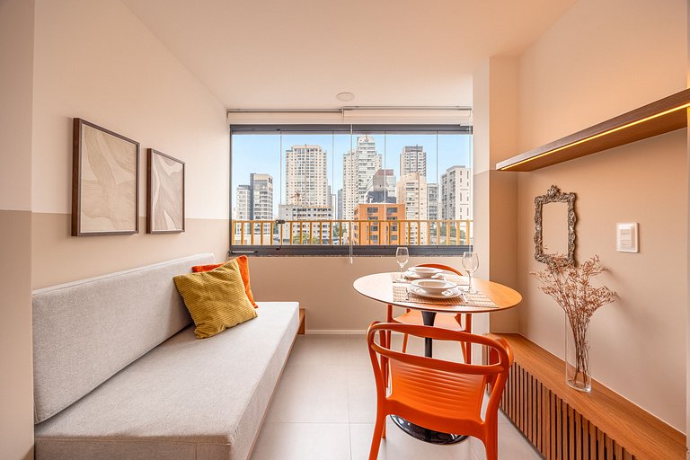 Refuge Vila Olímpia - apto 2 quartos/piscina/Wi-Fi