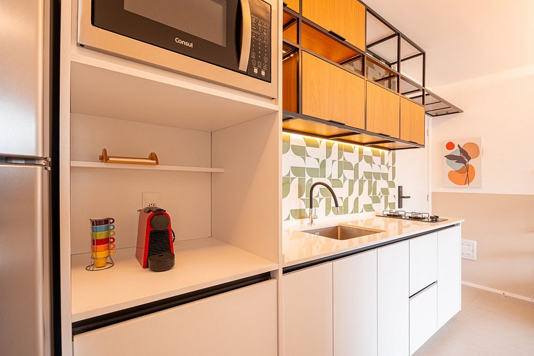 Refuge Vila Olímpia - apto 2 quartos/piscina/Wi-Fi