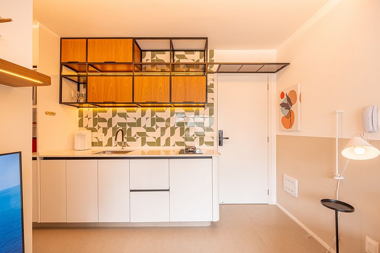 Refuge Vila Olímpia two-bedroom with pool Wi-Fi