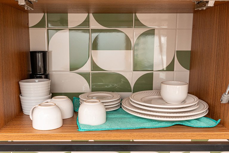 Refuge Vila Olímpia two-bedroom with pool Wi-Fi