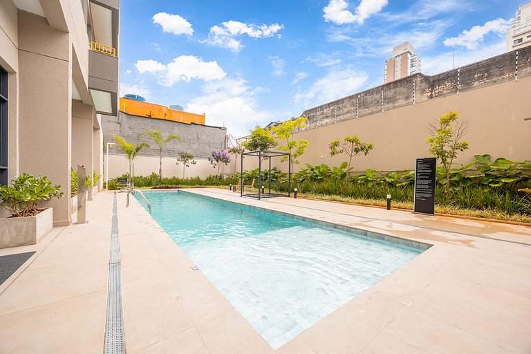 Refuge Vila Olímpia - apto 2 quartos/piscina/Wi-Fi