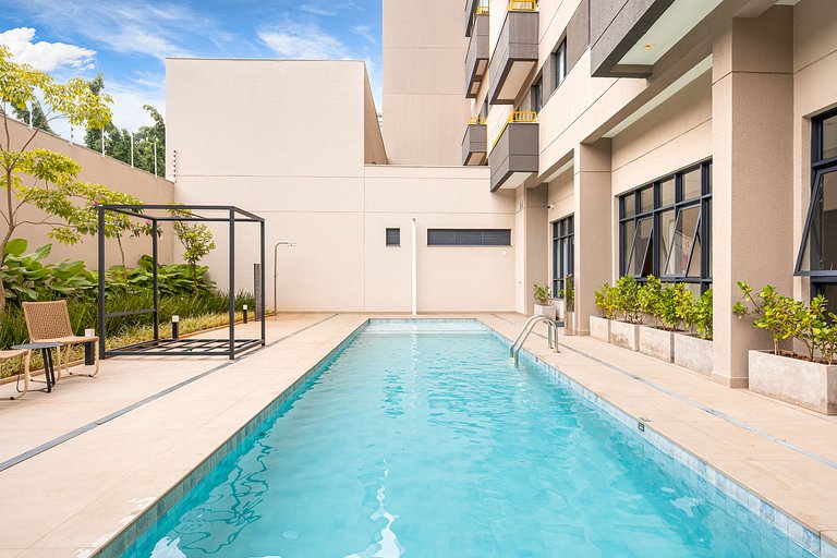 Refuge Vila Olímpia - apto 2 quartos/piscina/Wi-Fi