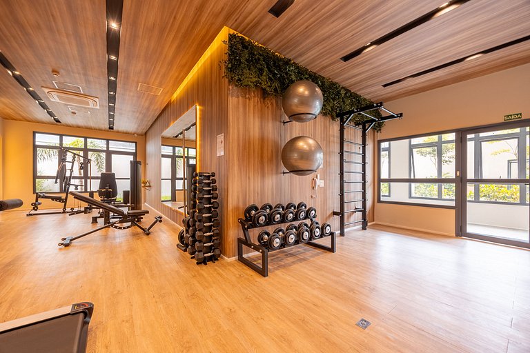 Refuge Vila Olímpia two-bedroom with pool Wi-Fi