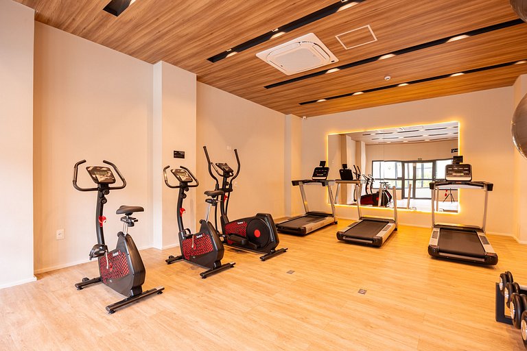 Refuge Vila Olímpia two-bedroom with pool Wi-Fi