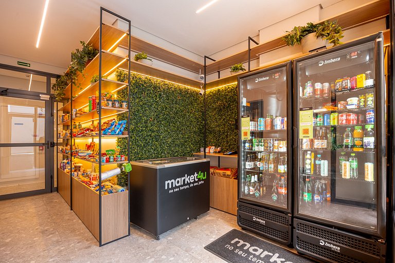 Refuge Vila Olímpia two-bedroom with pool Wi-Fi