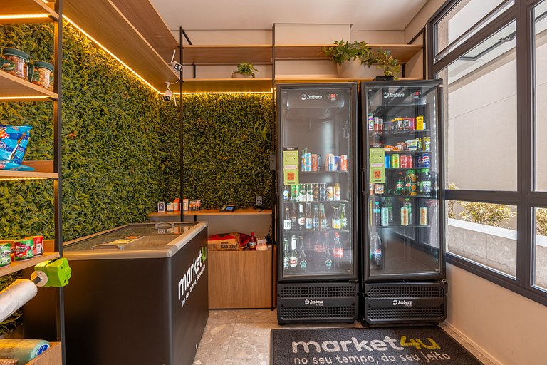 Refuge Vila Olímpia two-bedroom with pool Wi-Fi