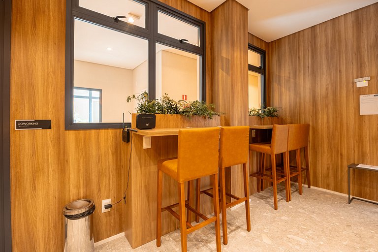 Refuge Vila Olímpia two-bedroom with pool Wi-Fi