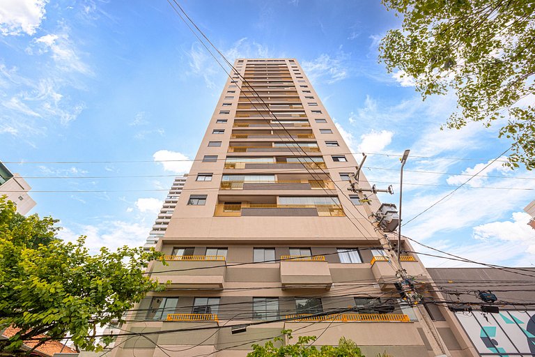 Refuge Vila Olímpia two-bedroom with pool Wi-Fi