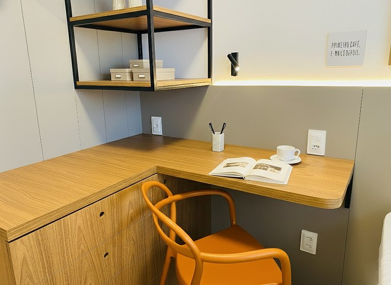 Refuge Vila Olímpia - apto 2 quartos/piscina/Wi-Fi