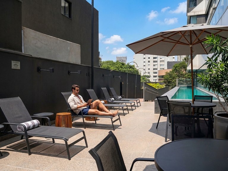 Elite Apartamento moderno c/ vista Av Oscar Freire