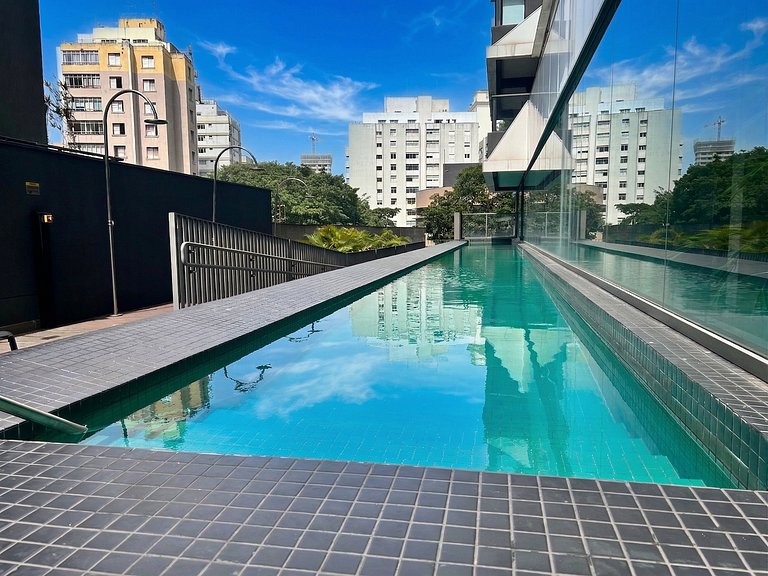 Elite Apartamento moderno c/ vista Av Oscar Freire