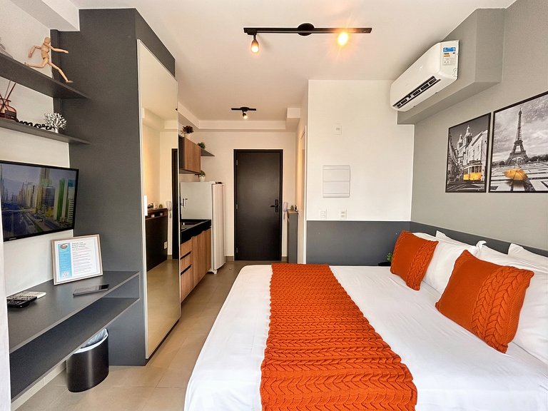 Elite Apartamento moderno c/ vista Av Oscar Freire