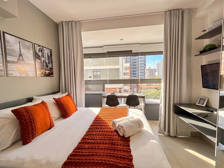 Elite Apartamento moderno c/ vista Av Oscar Freire