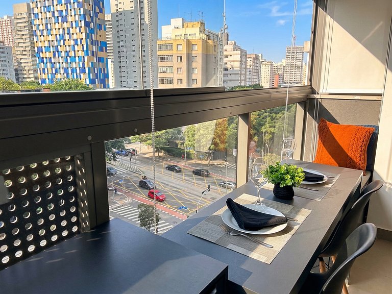 Elite Apartamento moderno c/ vista Av Oscar Freire