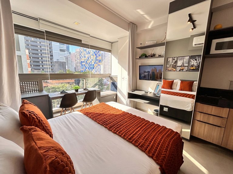 Elite Apartamento moderno c/ vista Av Oscar Freire