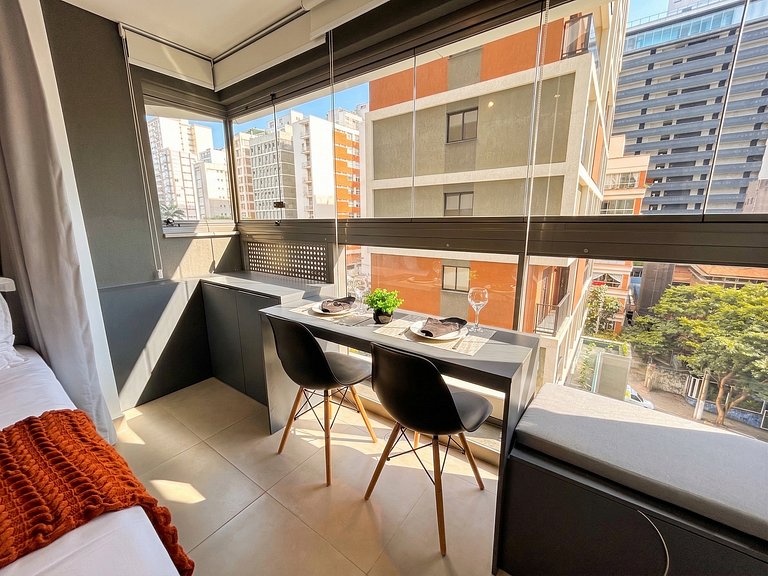 Elite Apartamento moderno c/ vista Av Oscar Freire
