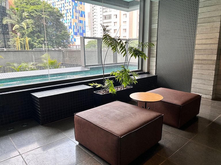 Elite Apartamento moderno c/ vista Av Oscar Freire