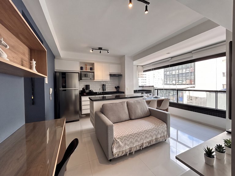 Bela Blue | 1 Dorm Passos da Paulista C/ Vaga/Wifi