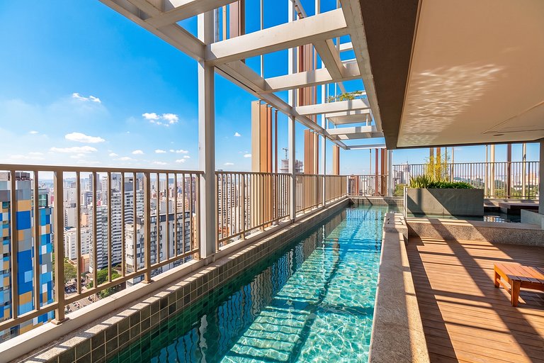 Apto Lumière: Oscar Freire, Piscina, Wi-Fi / Metrô